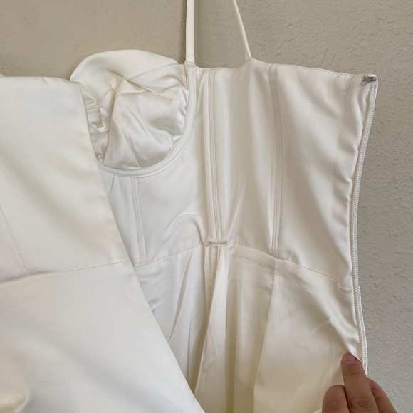 House of CB S PLUS CUP Flora Ivory Satin Corset Dress Size NWOT Small DD - Picture 11 of 14